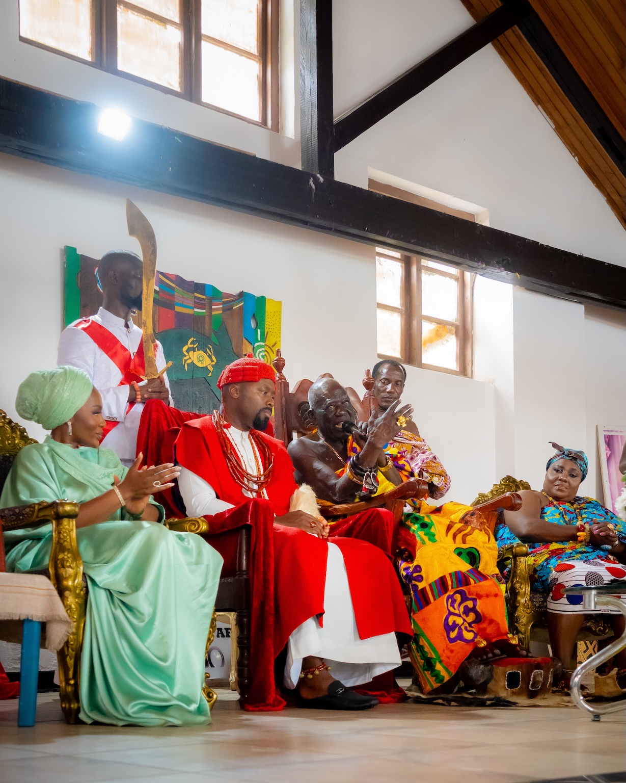 Cape Coast Welcomes the Olu of Warri and Her Majesty