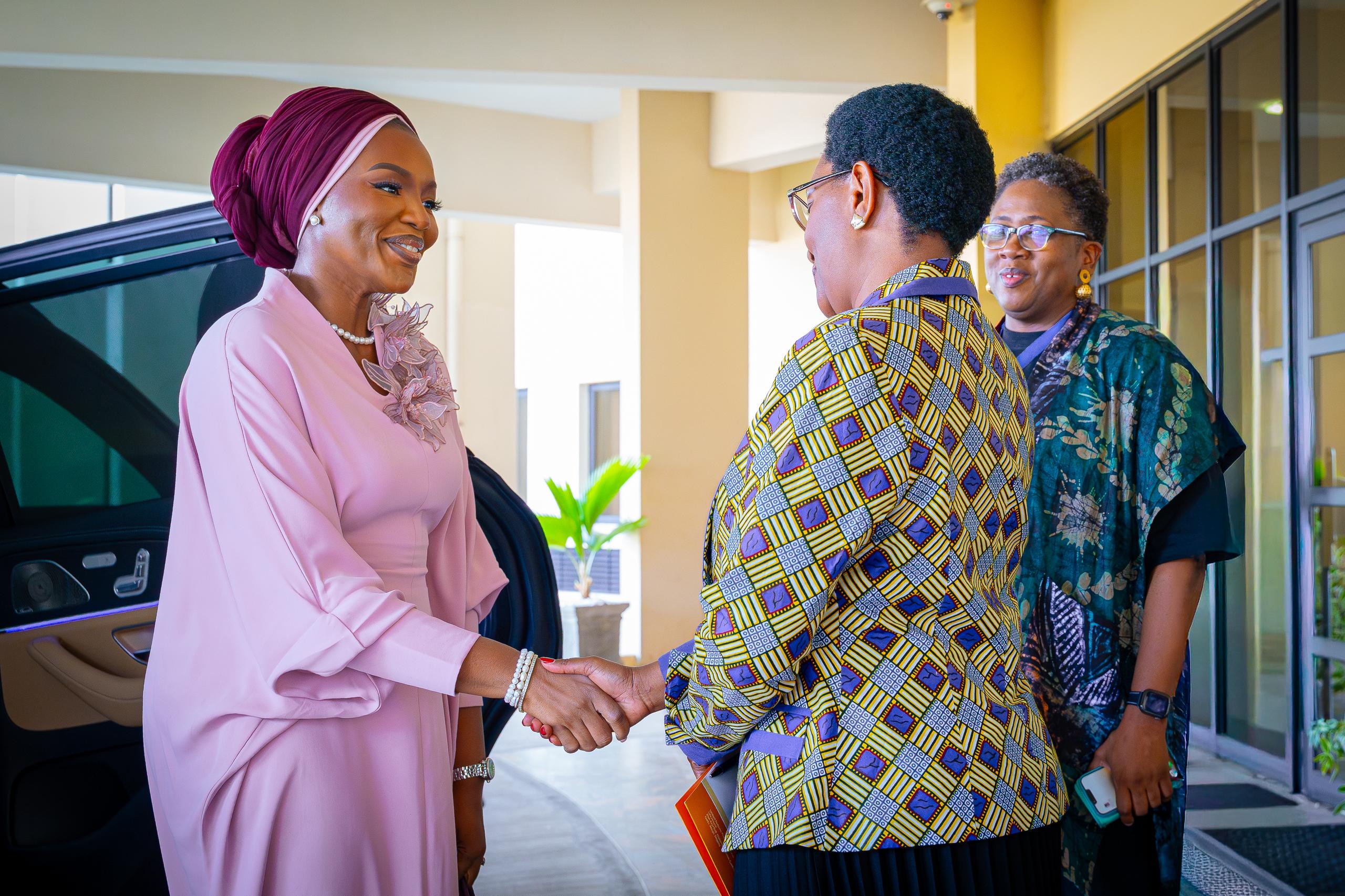 Olori Atuwatse III Visits the United Nations House, Abuja